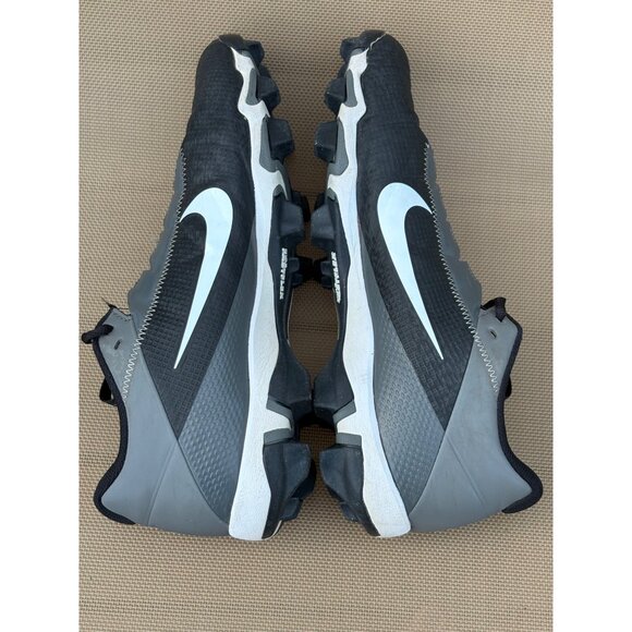NIKE MENS SIZE 11.5 VAPOR EDGE SHARK 2 FOOTBALL OUTDOOR CLEATS FASTFLEX BLACK - Picture 5 of 9